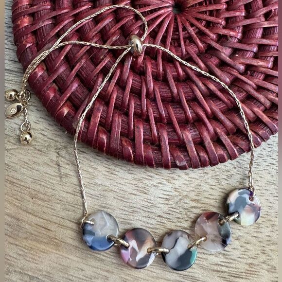 Mixit Delicates Adjustable Gold Tone Bracelet NWT - Picture 2 of 4